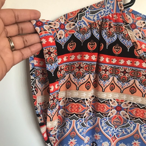 Pink Rose Multicolor Top - Size S - Picture 4 of 10